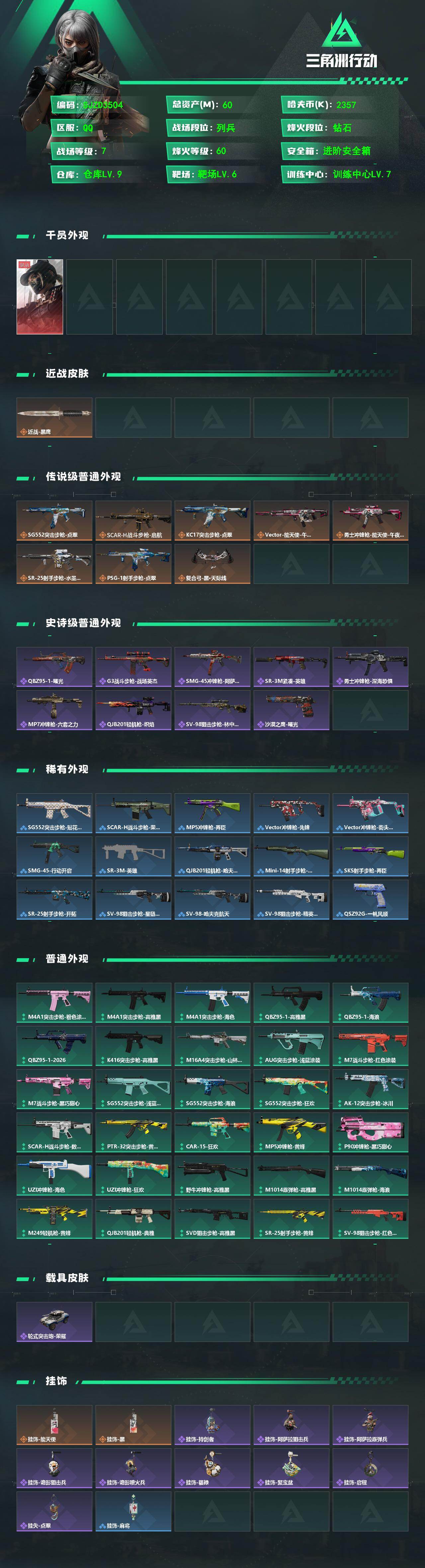 SJZQM485268三角洲行动账号详情图3