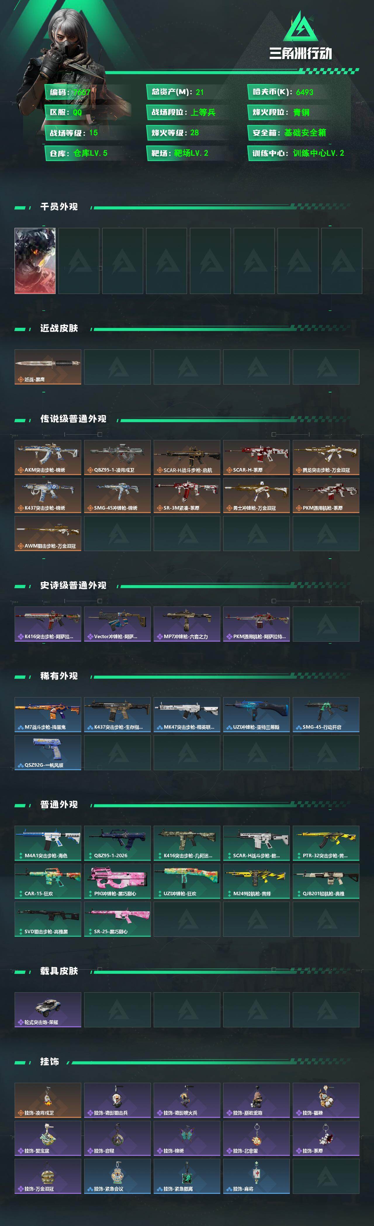 SJZCMW494028三角洲行动账号详情图2