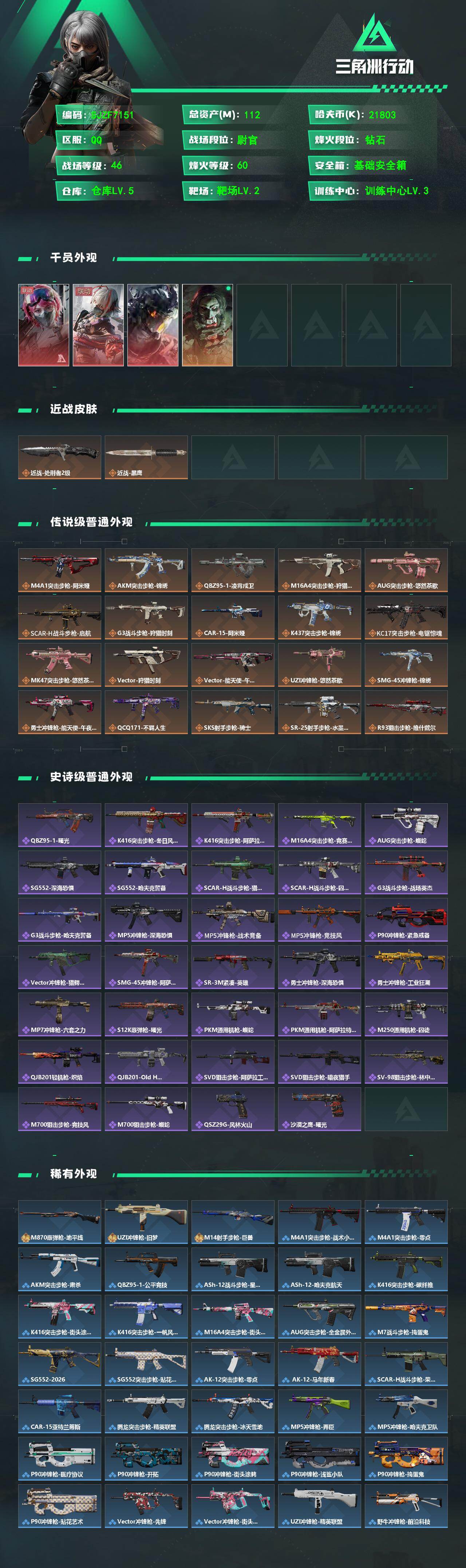 SJZEY485553三角洲行动账号详情图2