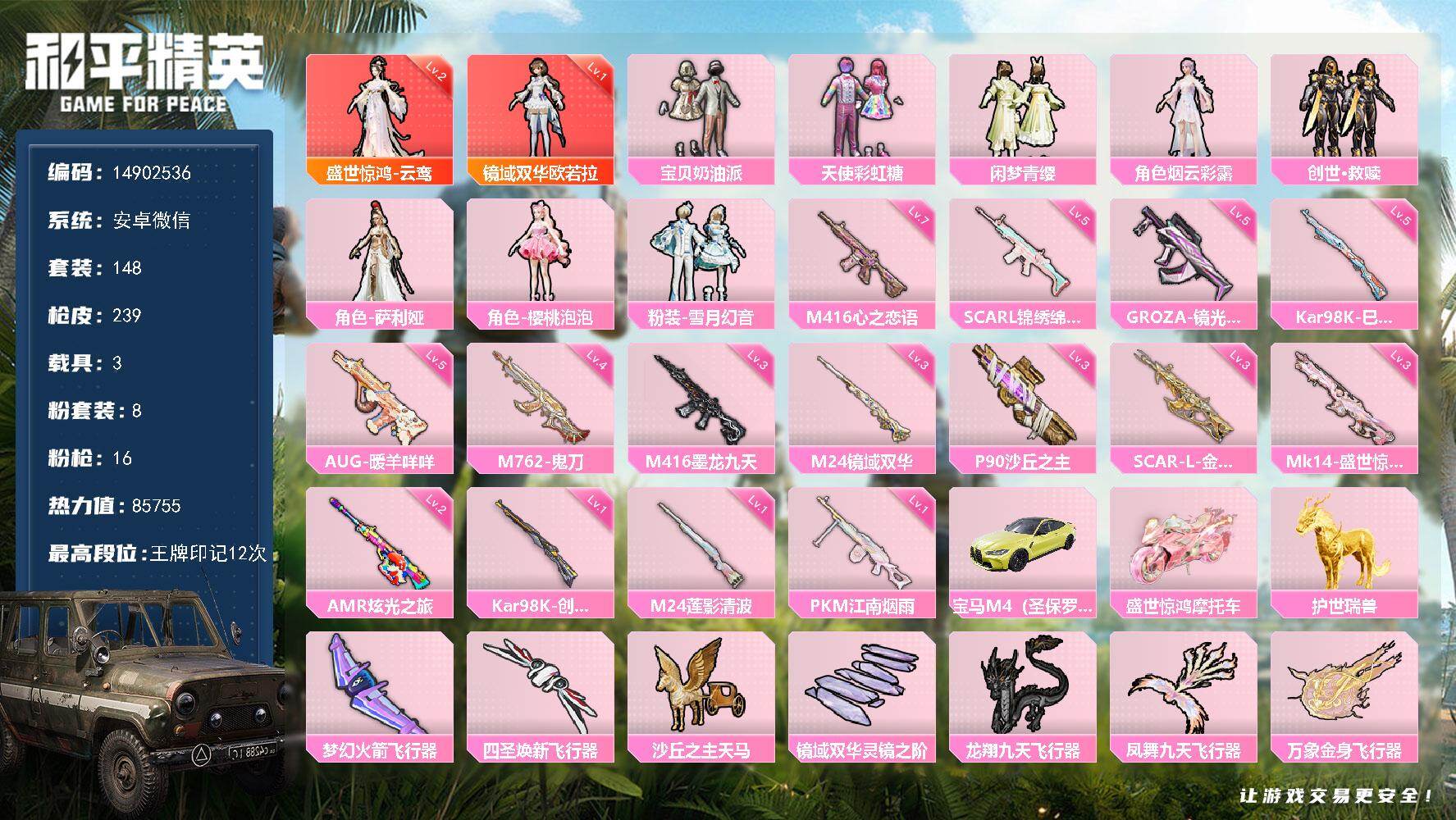 HPDN4152896和平精英账号详情图24