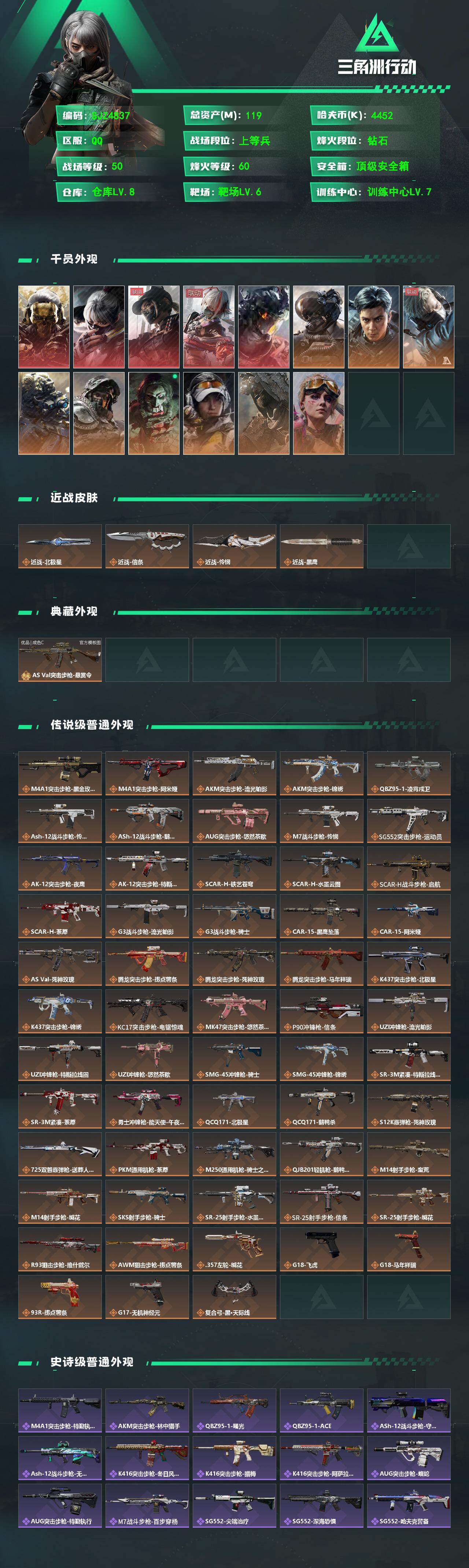 SJZQM485764三角洲行动账号详情图3