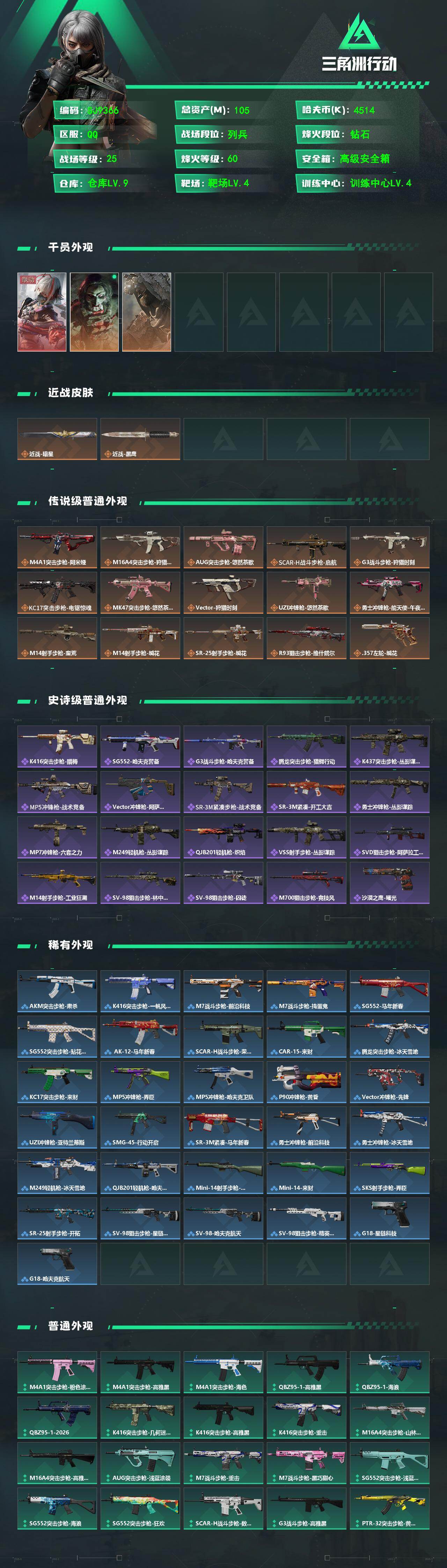 SJZQM485785三角洲行动账号详情图3