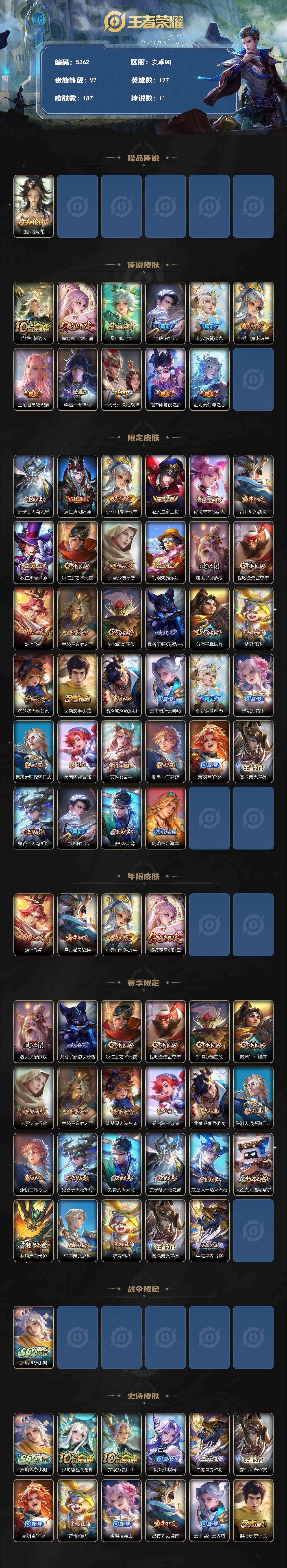 WZQM4282602王者荣耀账号详情图3