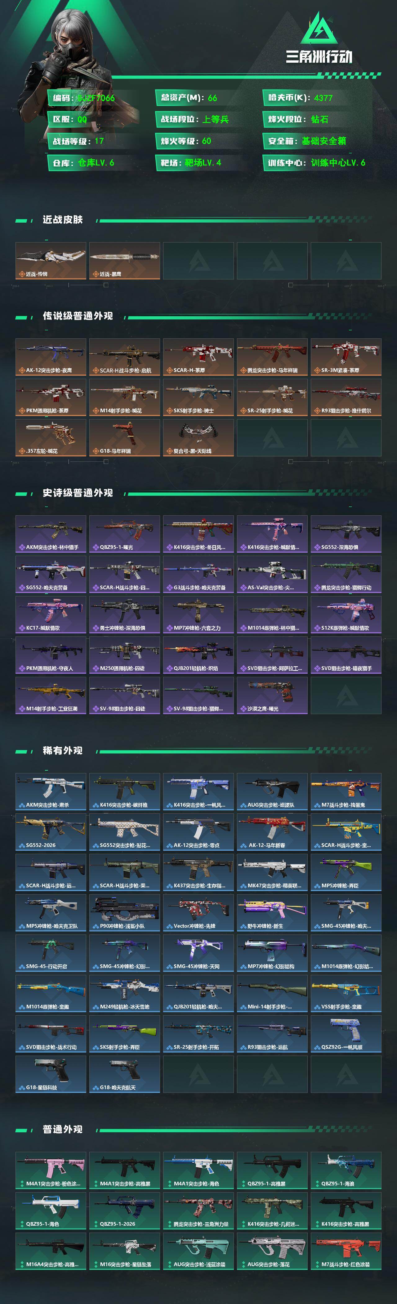 SJZQM485914三角洲行动账号详情图3