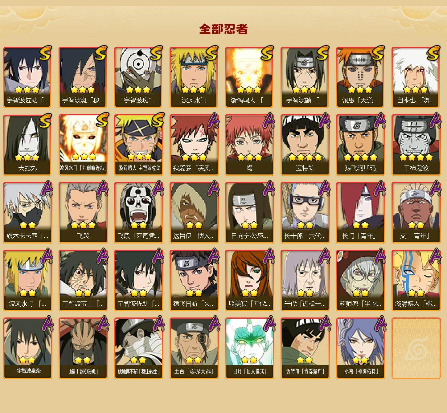 HYEY426045火影忍者账号详情图2 HYEY426045火影忍者账号详情图2