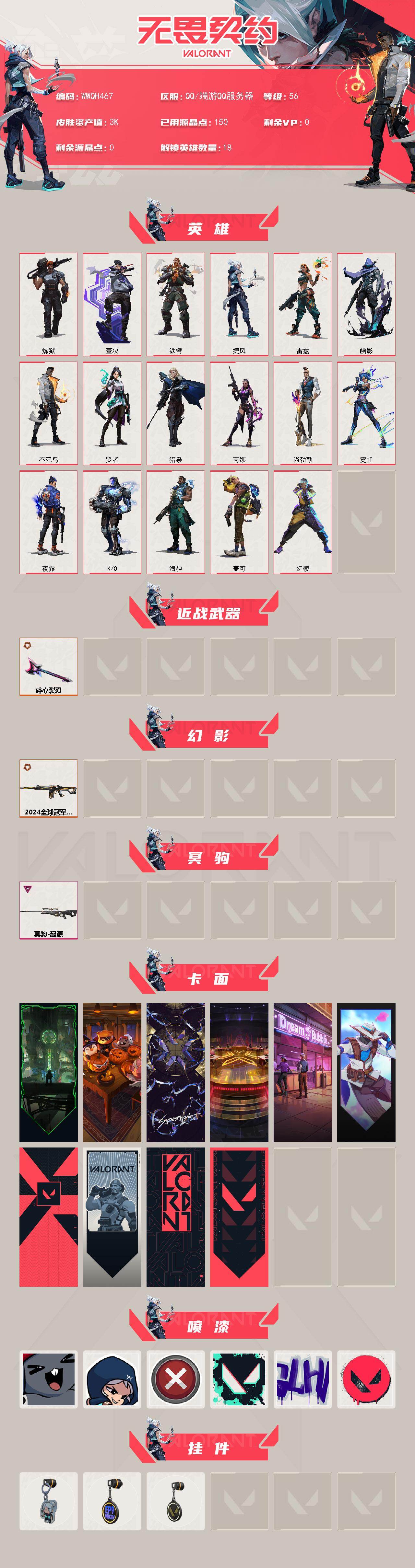 WWQEY426596无畏契约账号详情图2 WWQEY426596无畏契约账号详情图2