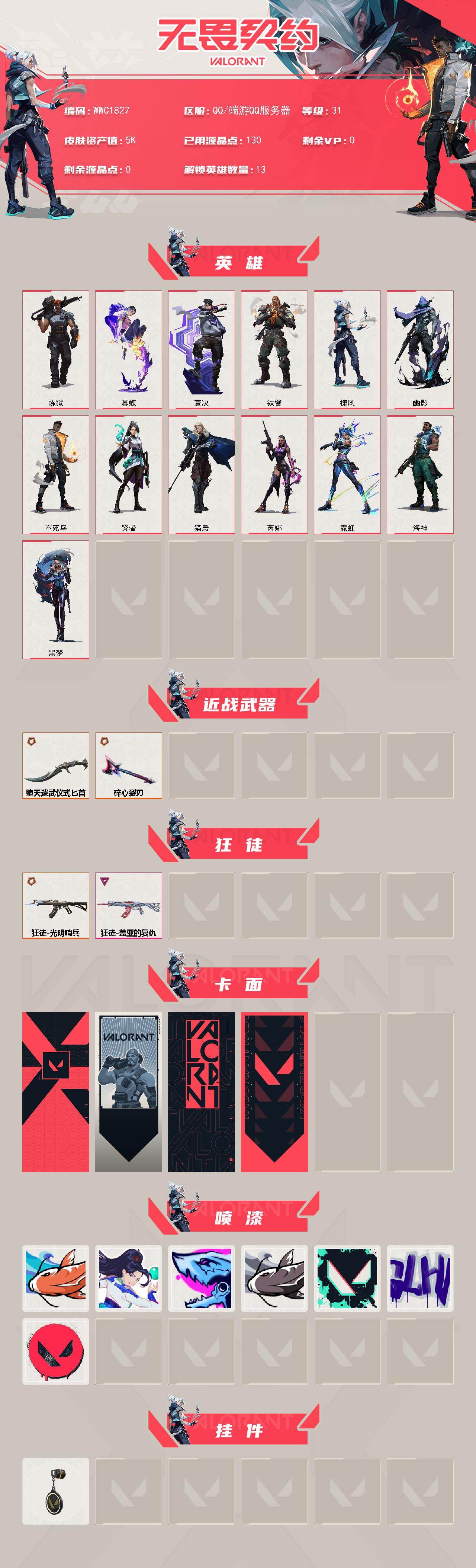 WWQQM426031无畏契约账号详情图3