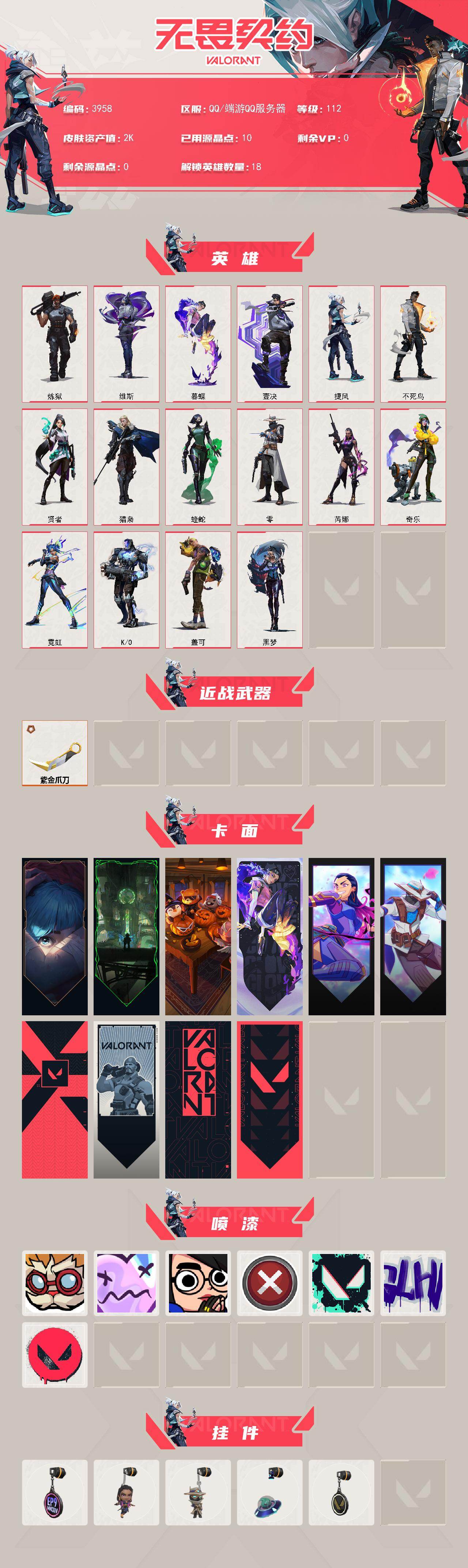 WWQXL426182无畏契约账号详情图2