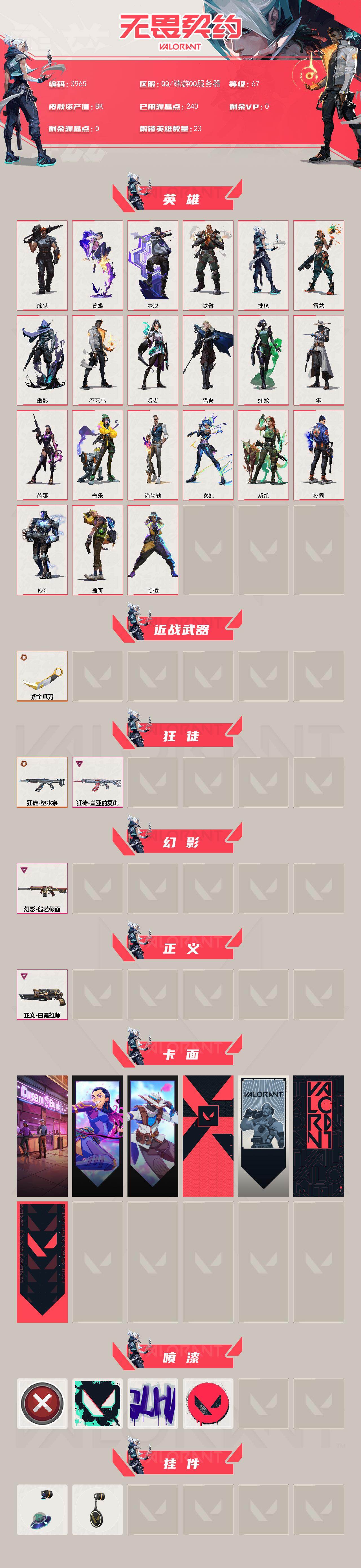 WWQXL426190无畏契约账号详情图2