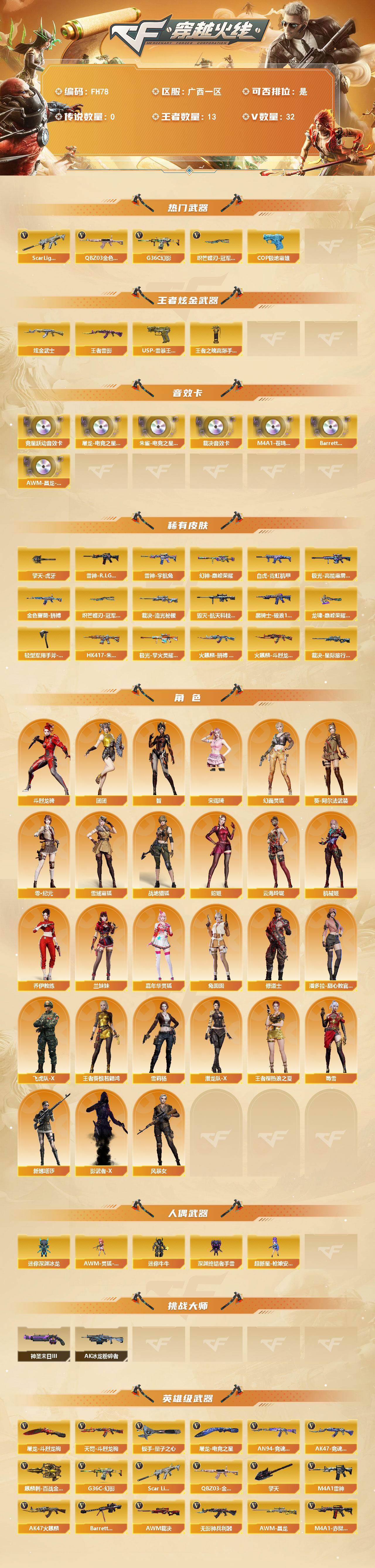 CFQM468154穿越火线账号详情图3