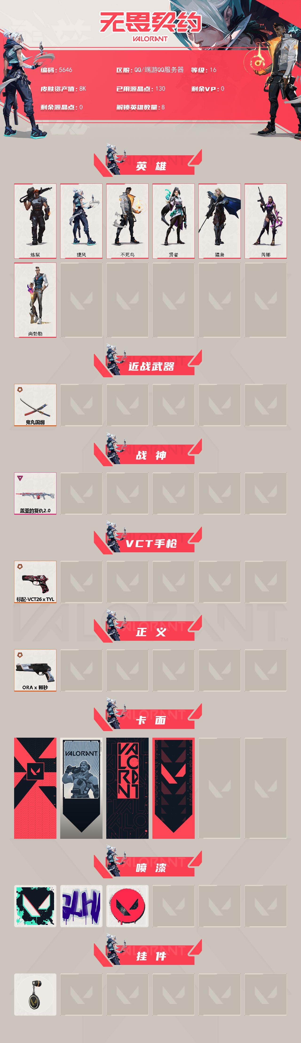 WWQLX426476无畏契约账号详情图2