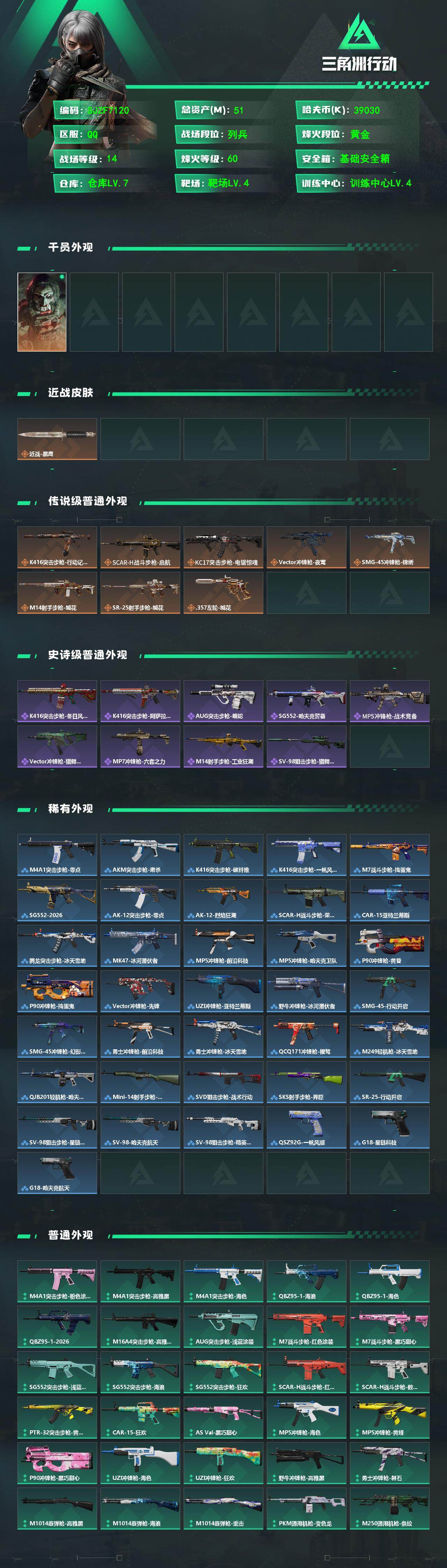 SJZEY485371三角洲行动账号详情图2