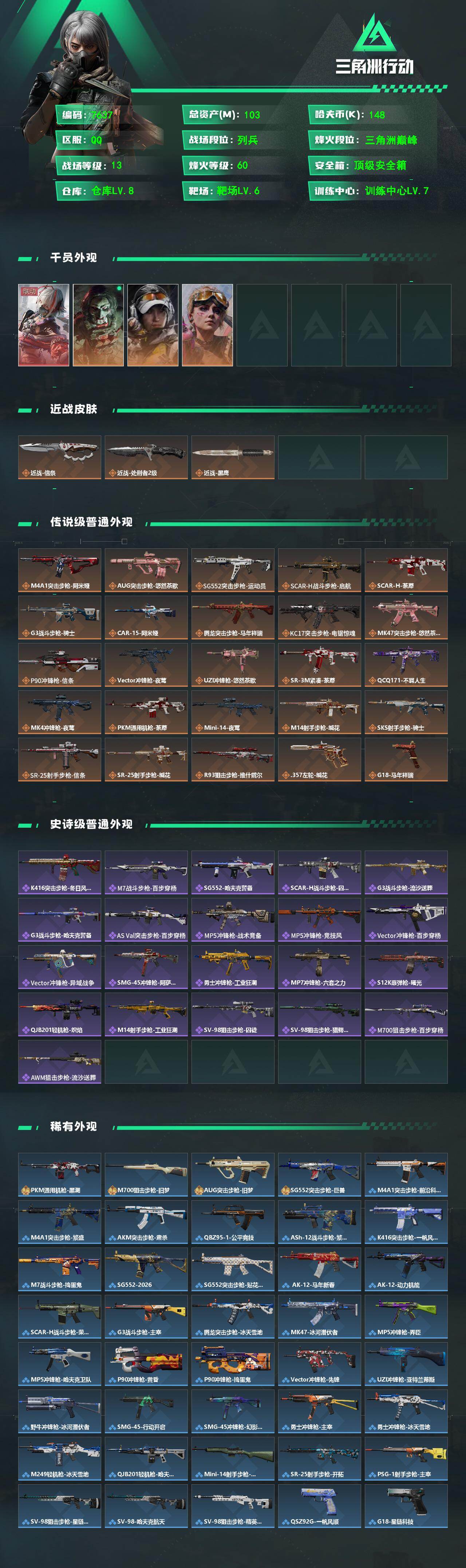 SJZCMW494008三角洲行动账号详情图2