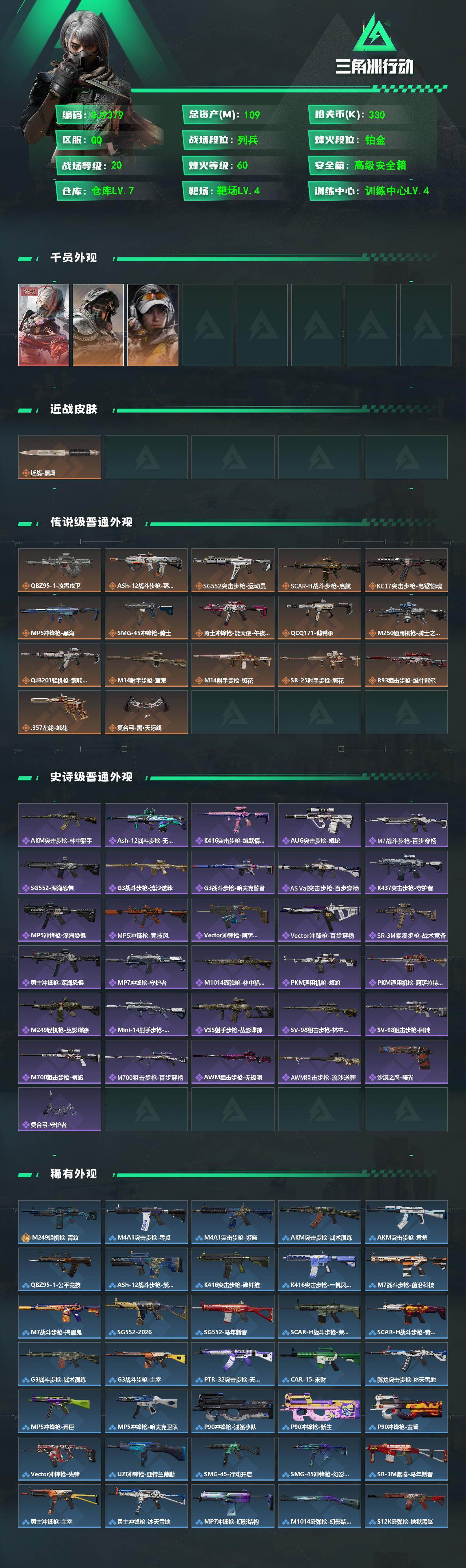 SJZQM486130三角洲行动账号详情图3