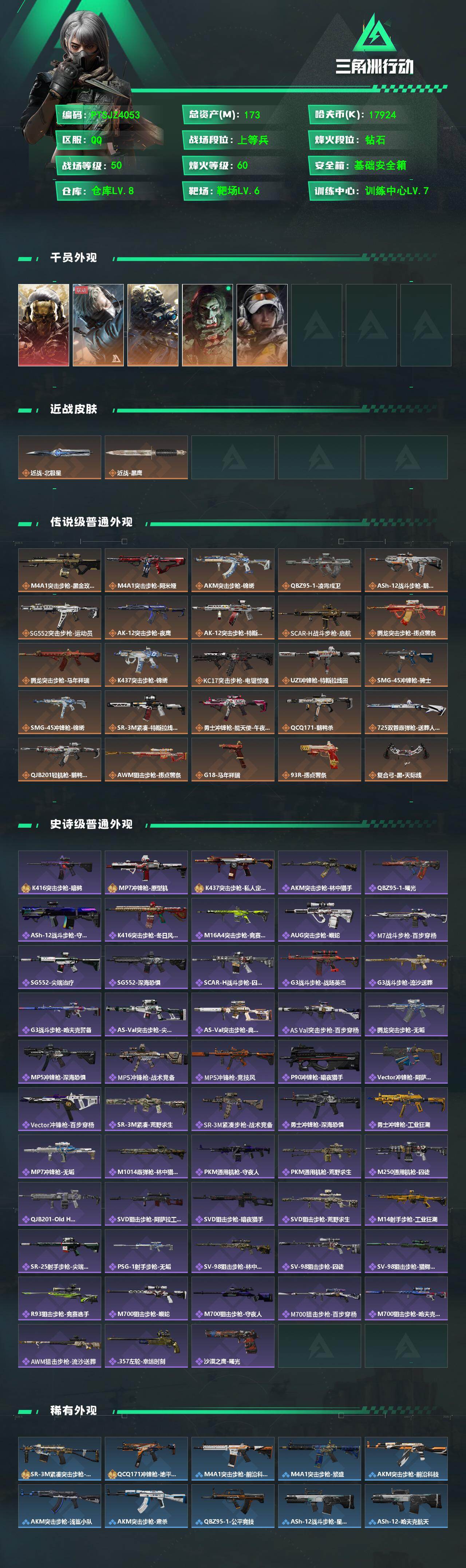 SJZQM486151三角洲行动账号详情图3