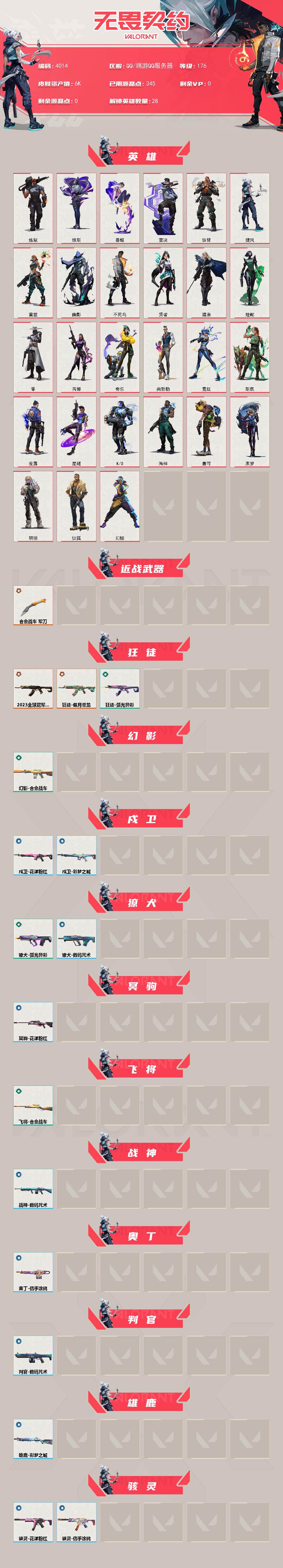 WWQXL426601无畏契约账号详情图2