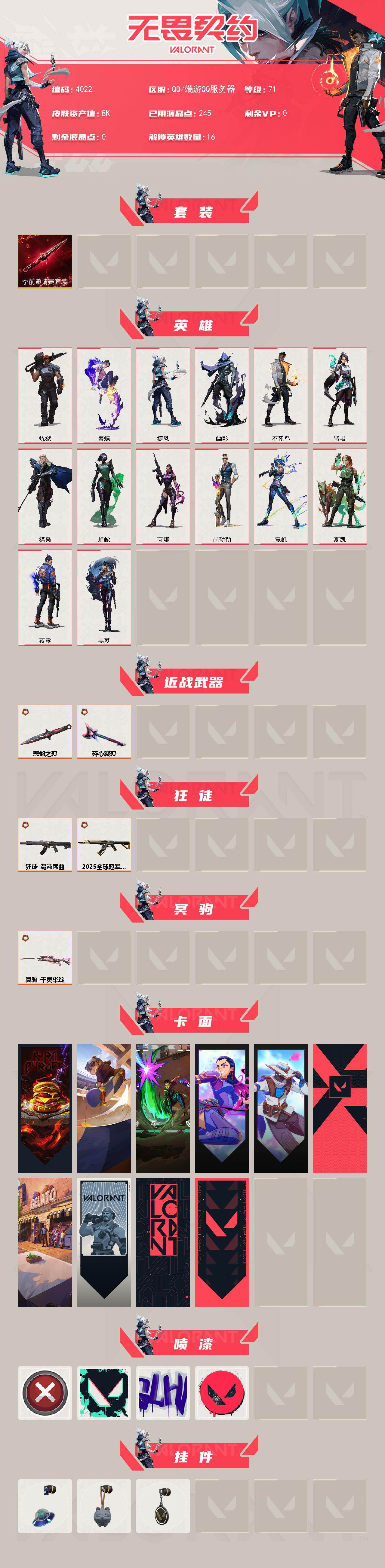 WWQXL426622无畏契约账号详情图2