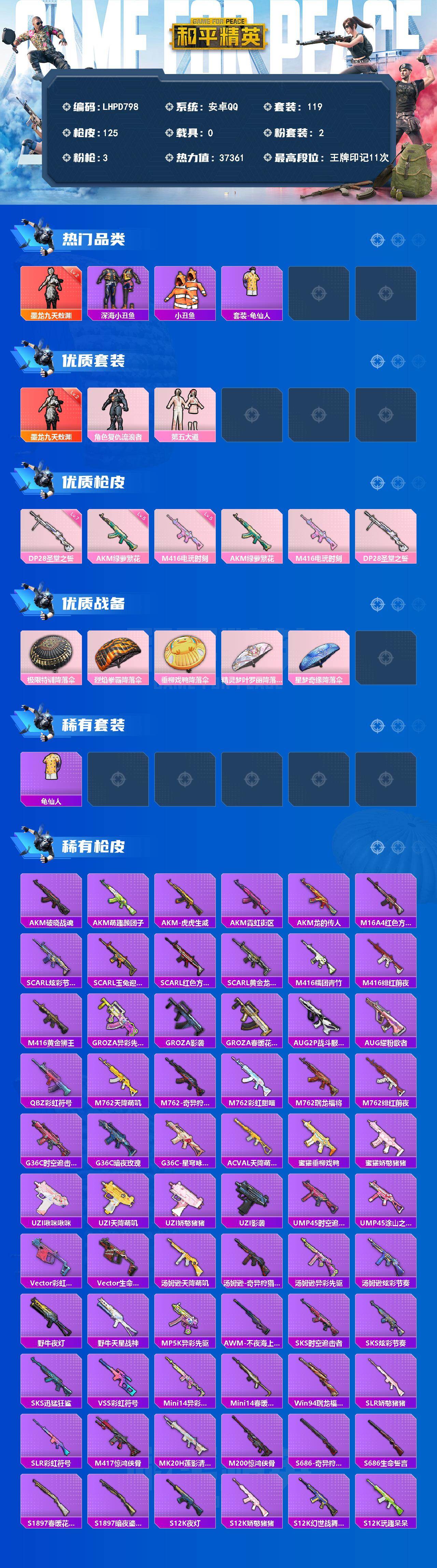 HPLE4157727和平精英账号详情图2