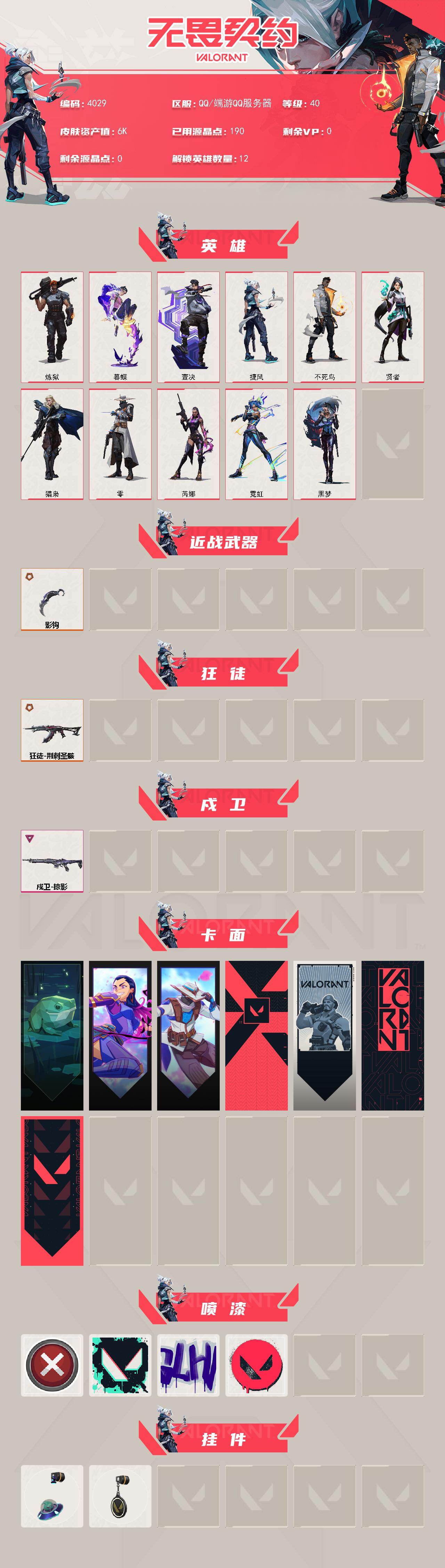 WWQXL426648无畏契约账号详情图2