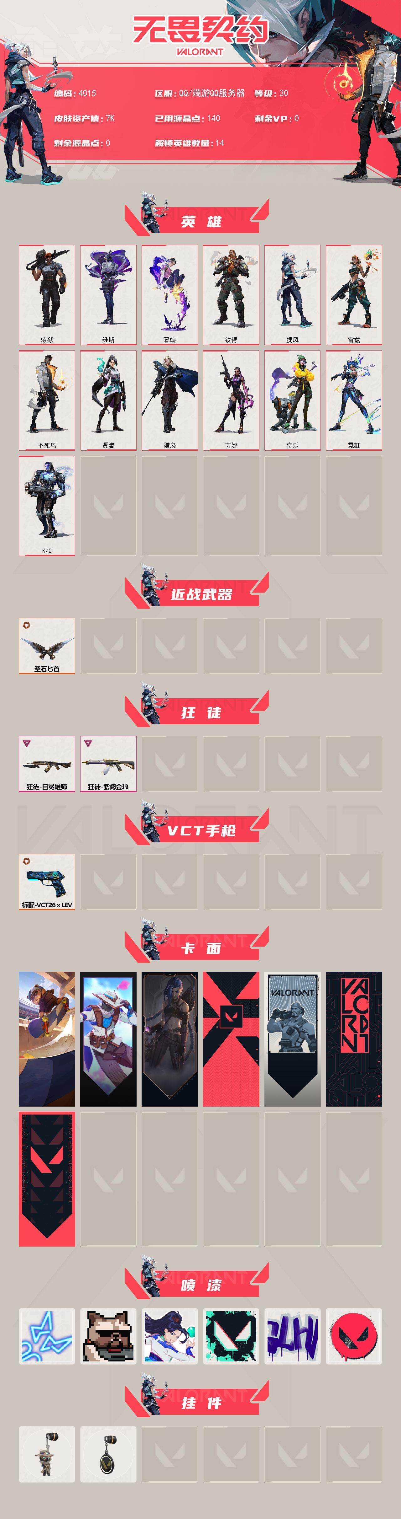 WWQXL426600无畏契约账号详情图2