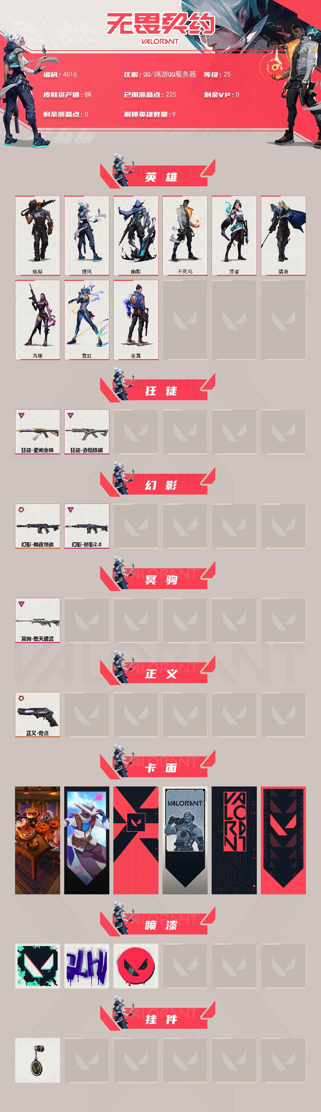 WWQXL426605无畏契约账号详情图2