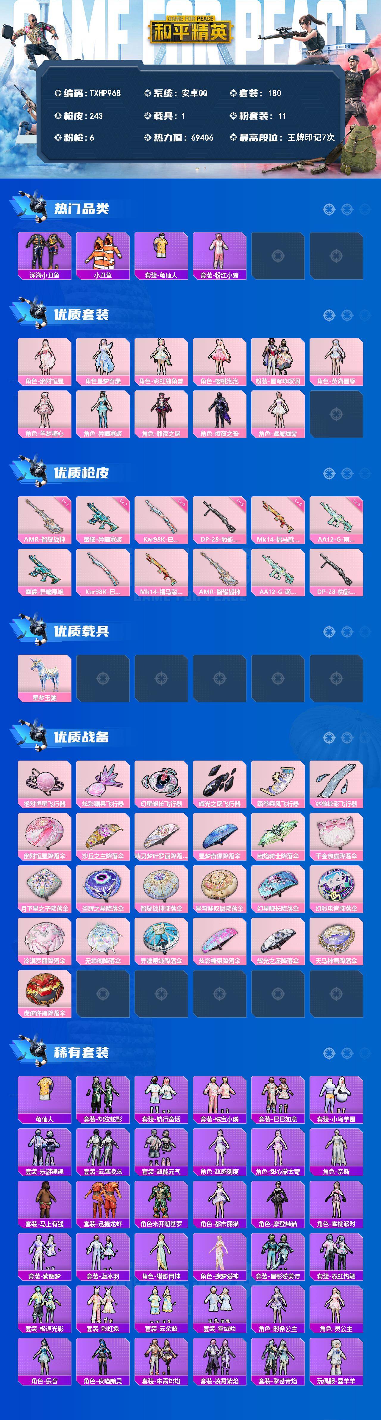 HPQM4155738和平精英账号详情图3