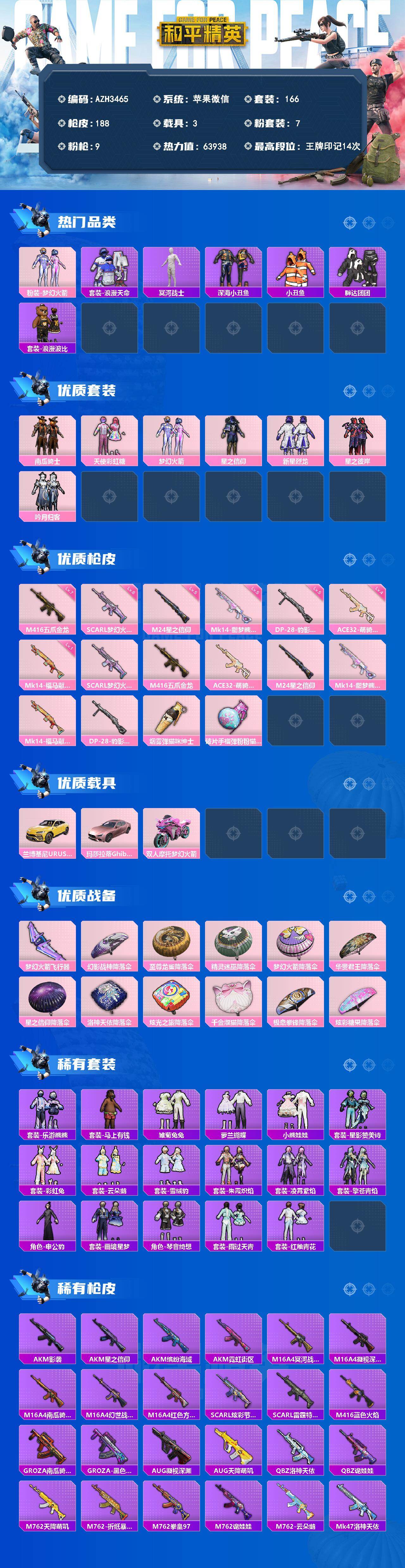 HPQM4154464和平精英账号详情图3