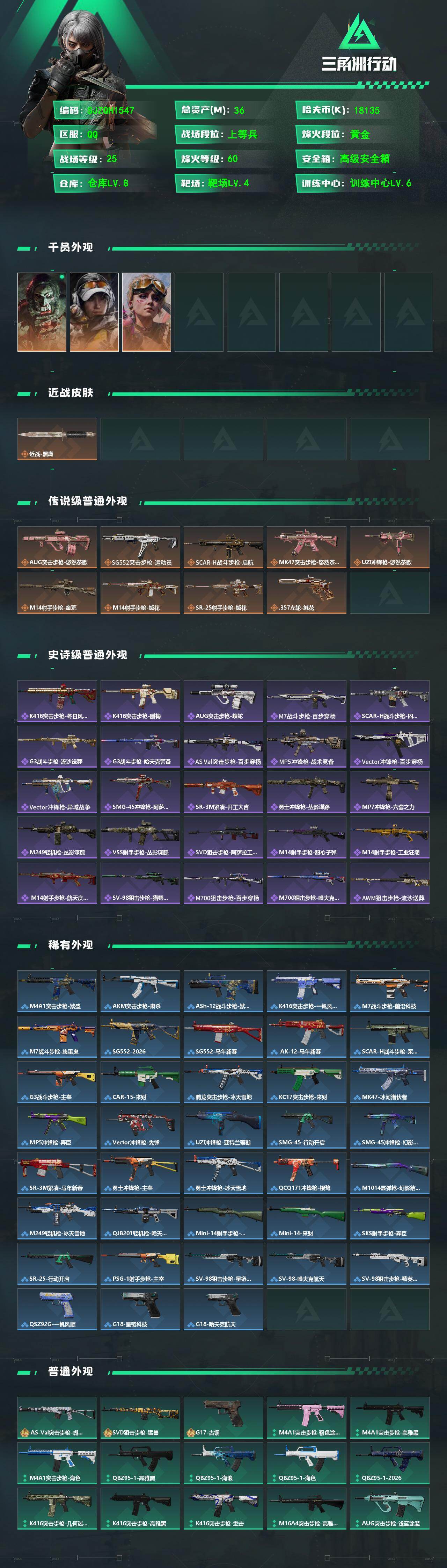 SJZEY486663三角洲行动账号详情图2