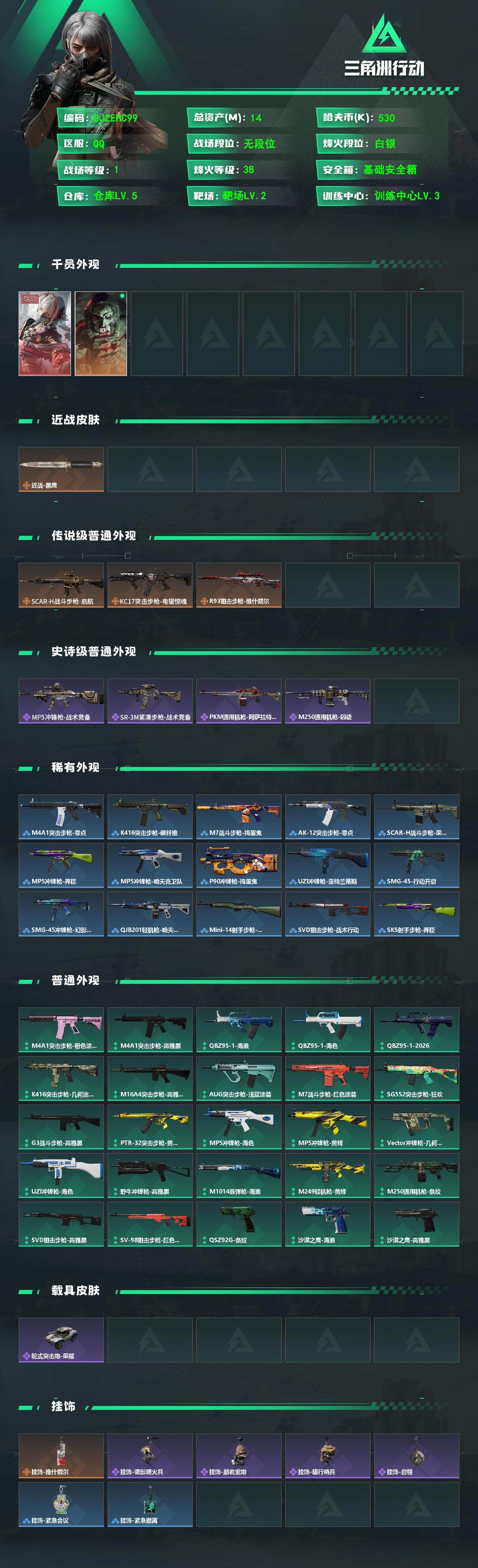 SJZQM4111182三角洲行动账号详情图3