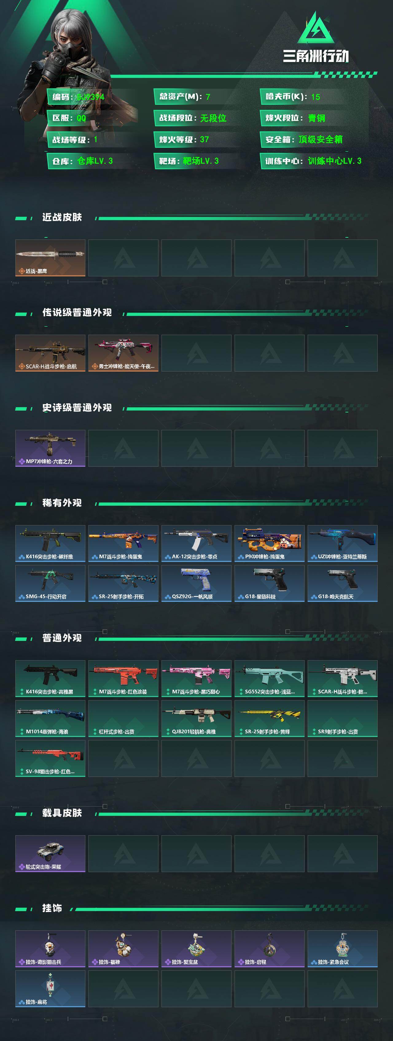 SJZEY486646三角洲行动账号详情图2