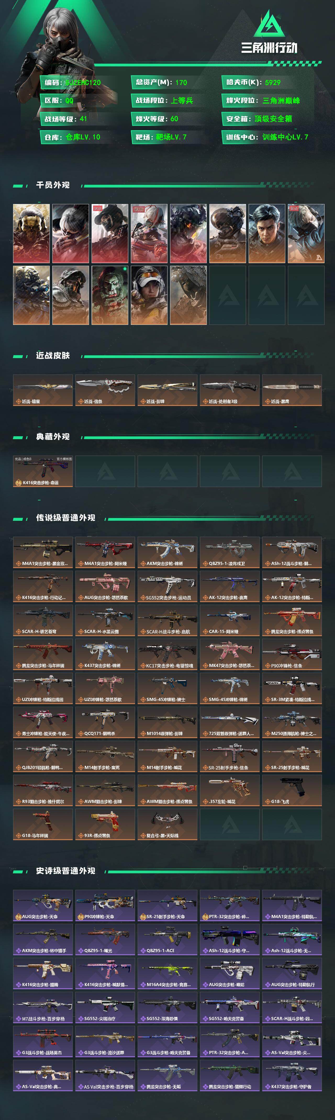 SJZQM4109215三角洲行动账号详情图3