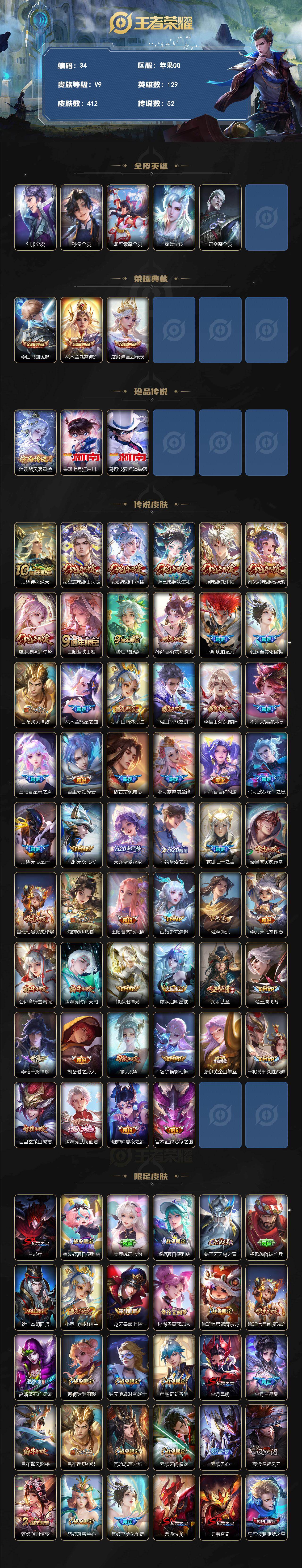 WZCMW4298523王者荣耀账号详情图2