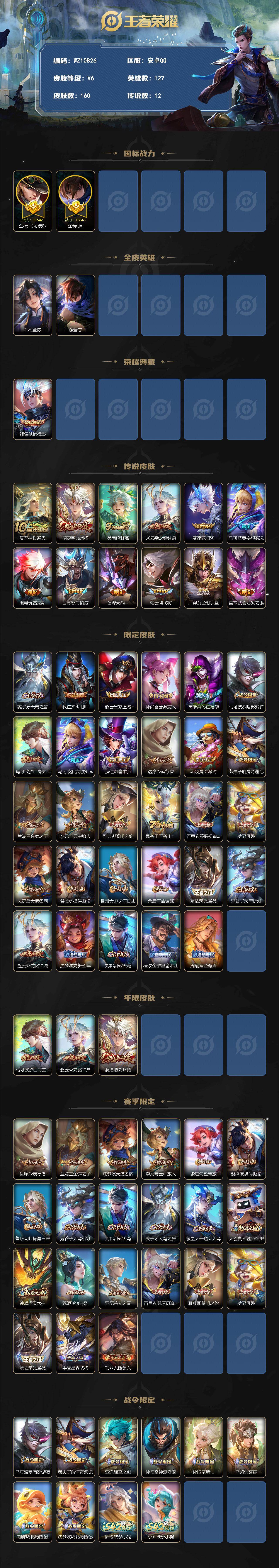 WZXS4296722王者荣耀账号详情图2