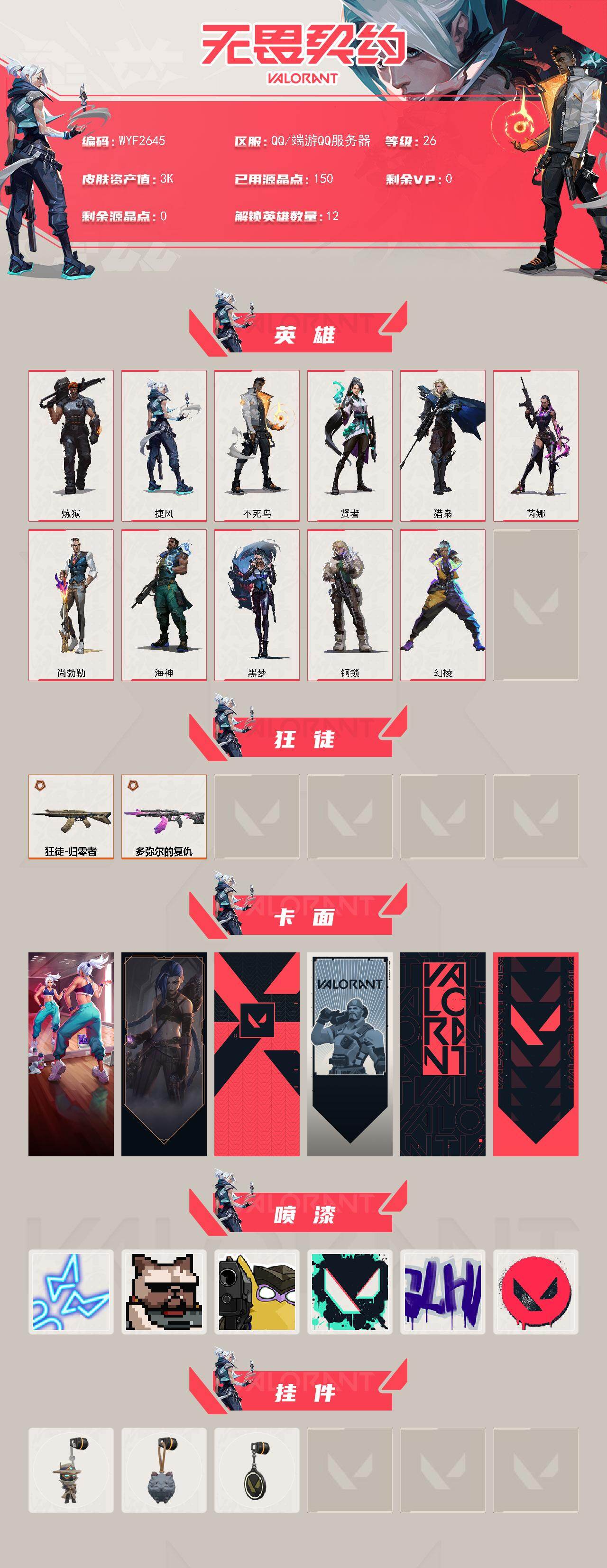 WWQQM426840无畏契约账号详情图3 WWQQM426840无畏契约账号详情图3