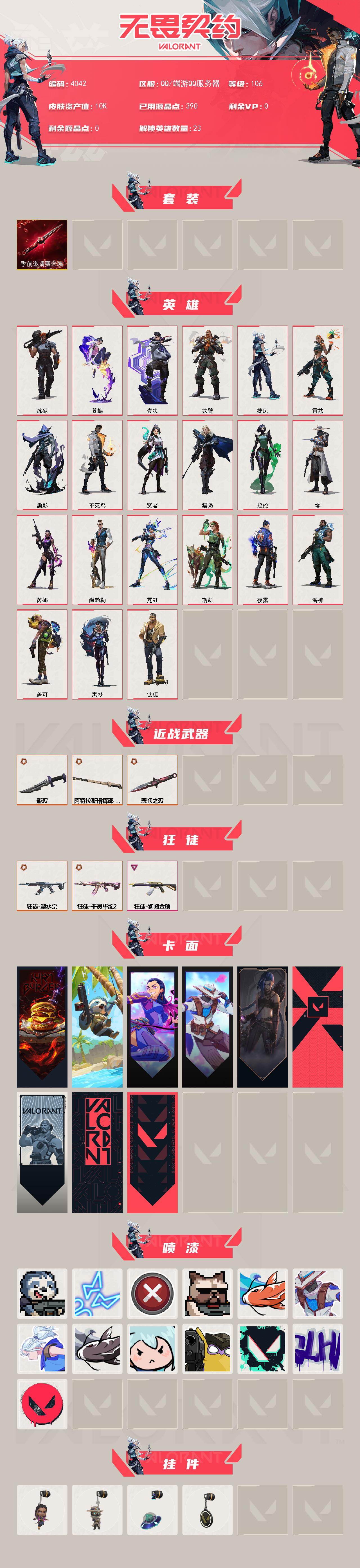 WWQXL426787无畏契约账号详情图2