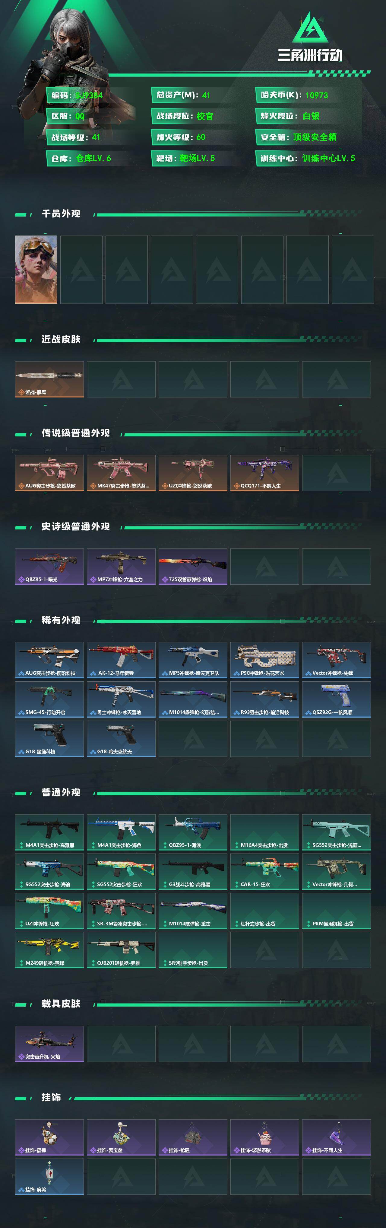 SJZEY486368三角洲行动账号详情图2