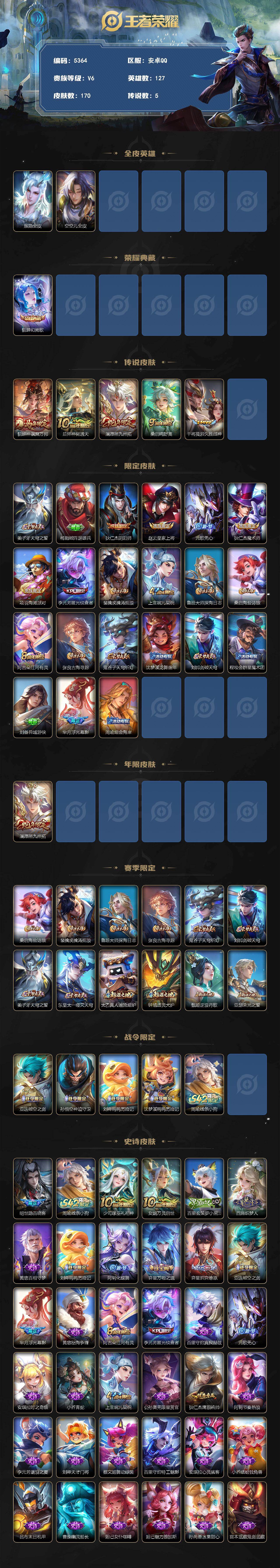 WZJZ4285767王者荣耀账号详情图2