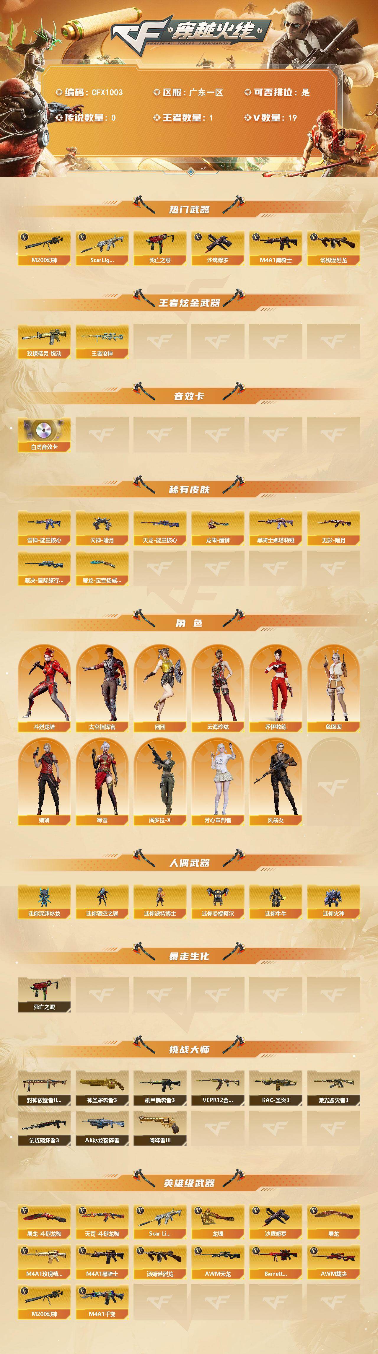 CFEY468609穿越火线账号详情图2