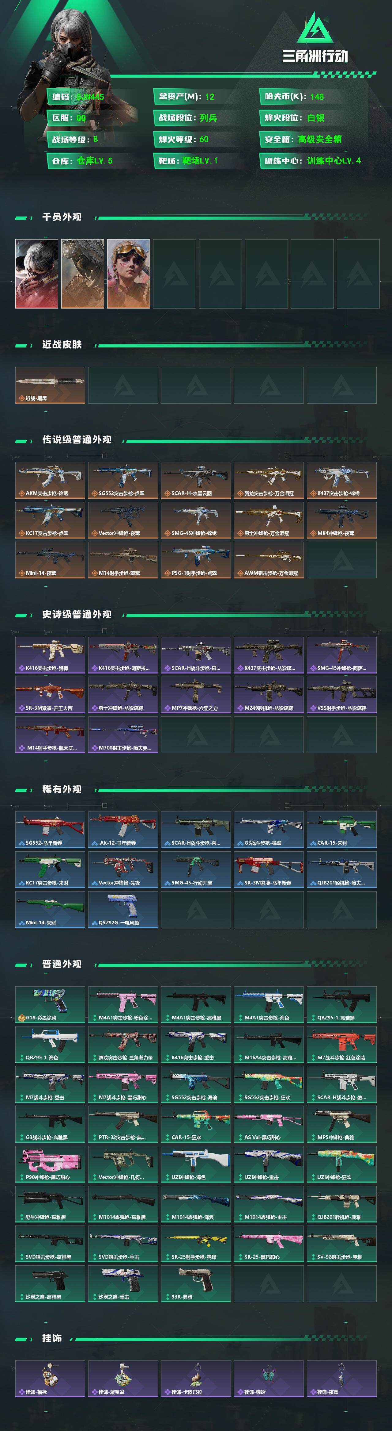 SJZEY487143三角洲行动账号详情图2