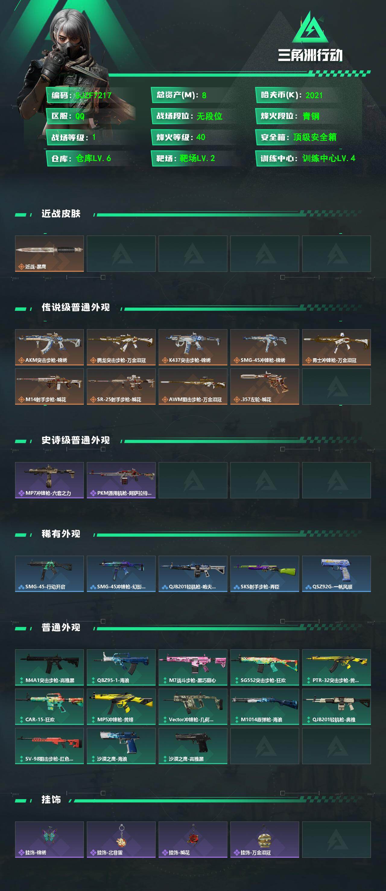 SJZEY487110三角洲行动账号详情图2