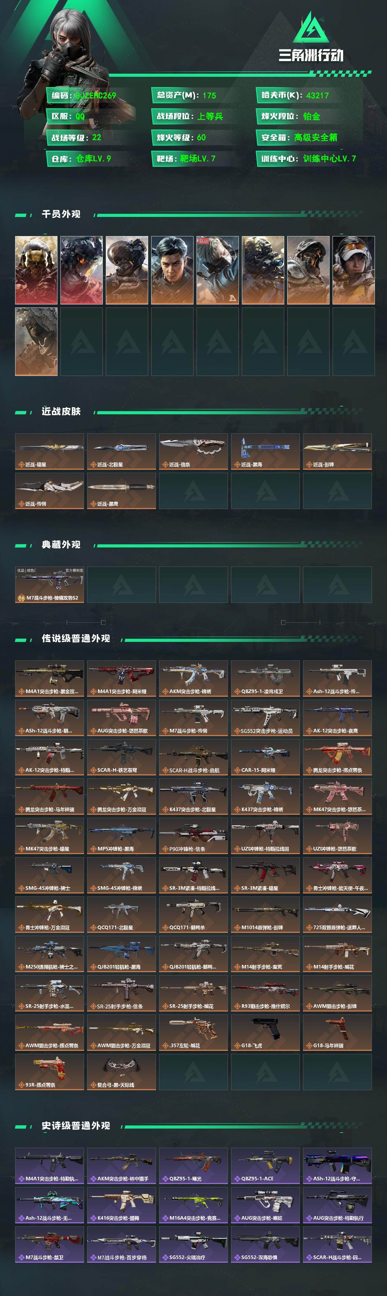SJZQM4109659三角洲行动账号详情图3