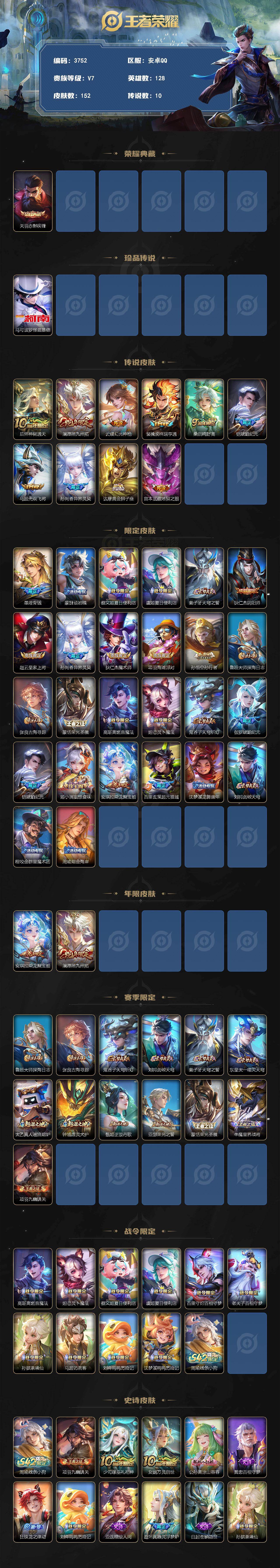 WZLX4277435王者荣耀账号详情图2