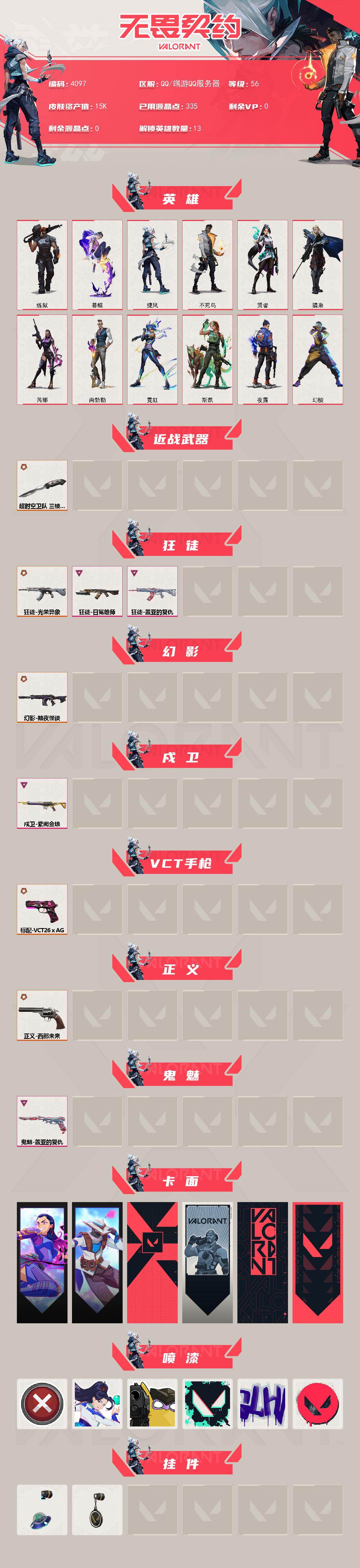 WWQXL427055无畏契约账号详情图2