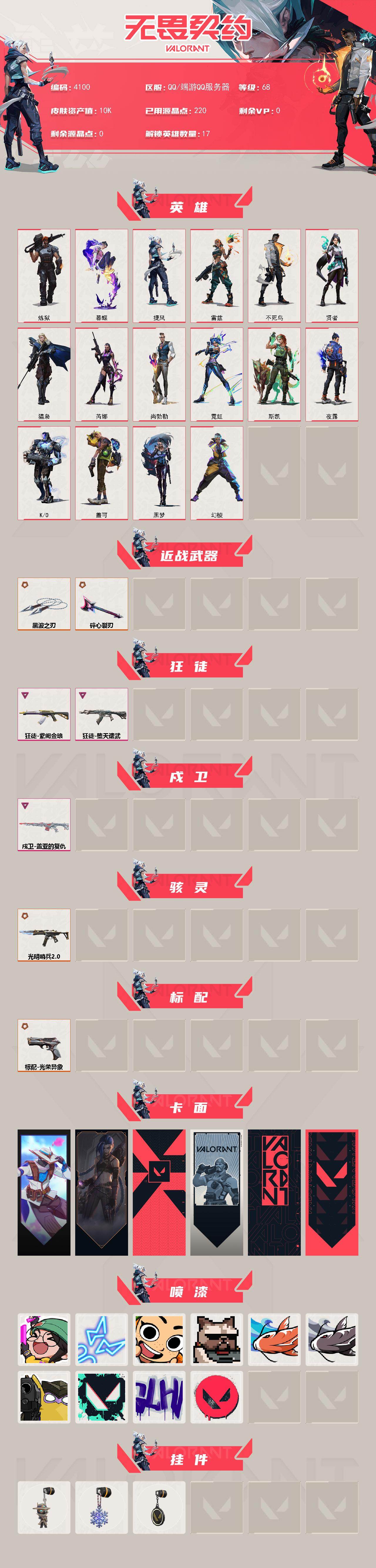 WWQXL427060无畏契约账号详情图2