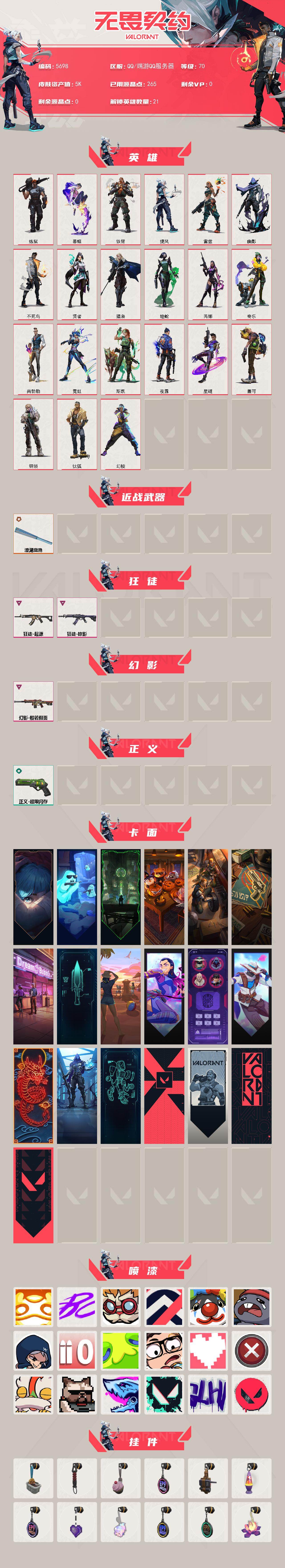 WWQLX427085无畏契约账号详情图2