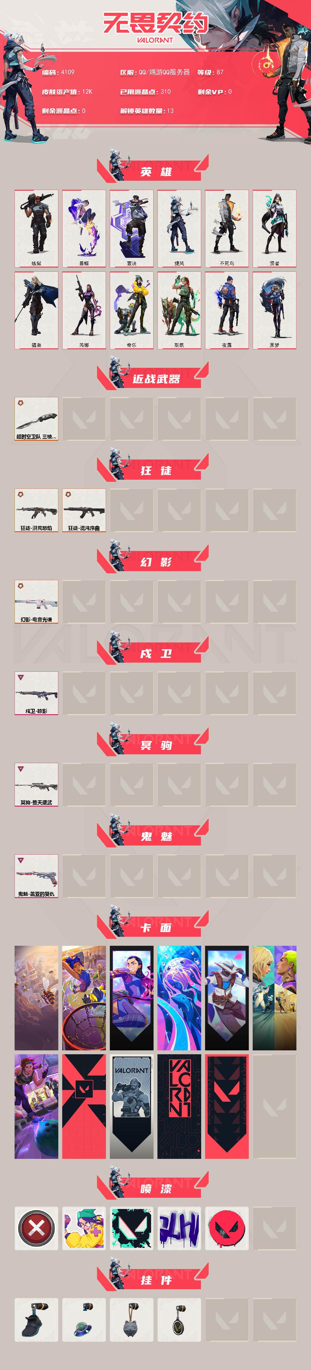 WWQXL427074无畏契约账号详情图2