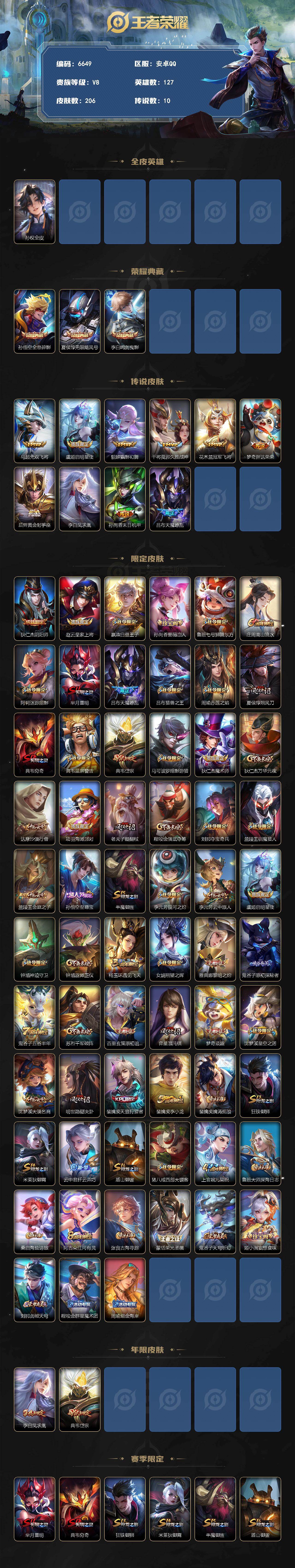 WZLX4278069王者荣耀账号详情图2