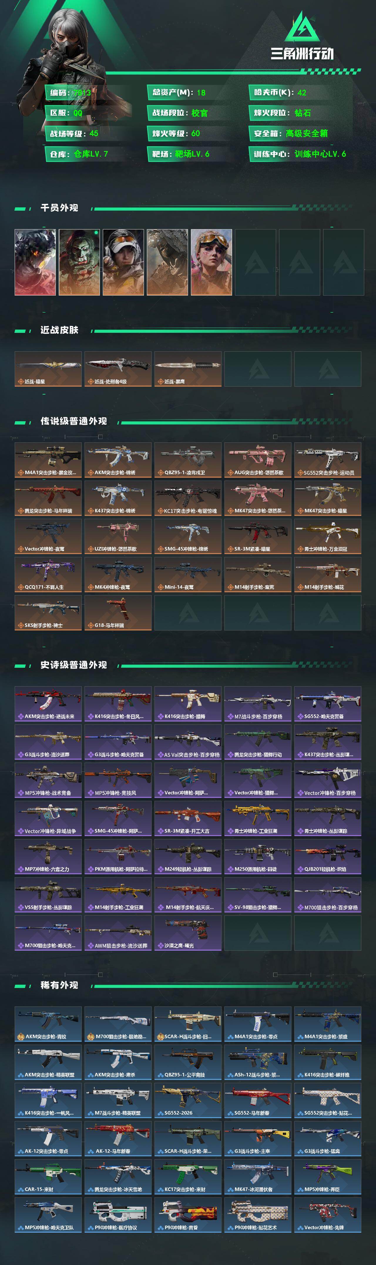 SJZCMW496596三角洲行动账号详情图2