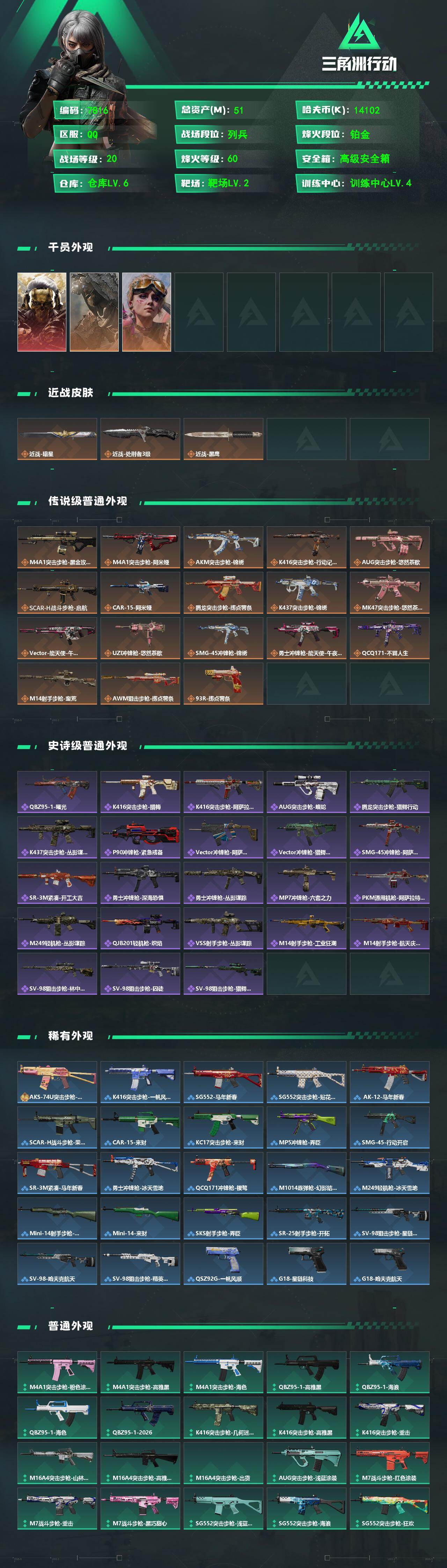 SJZCMW496739三角洲行动账号详情图2