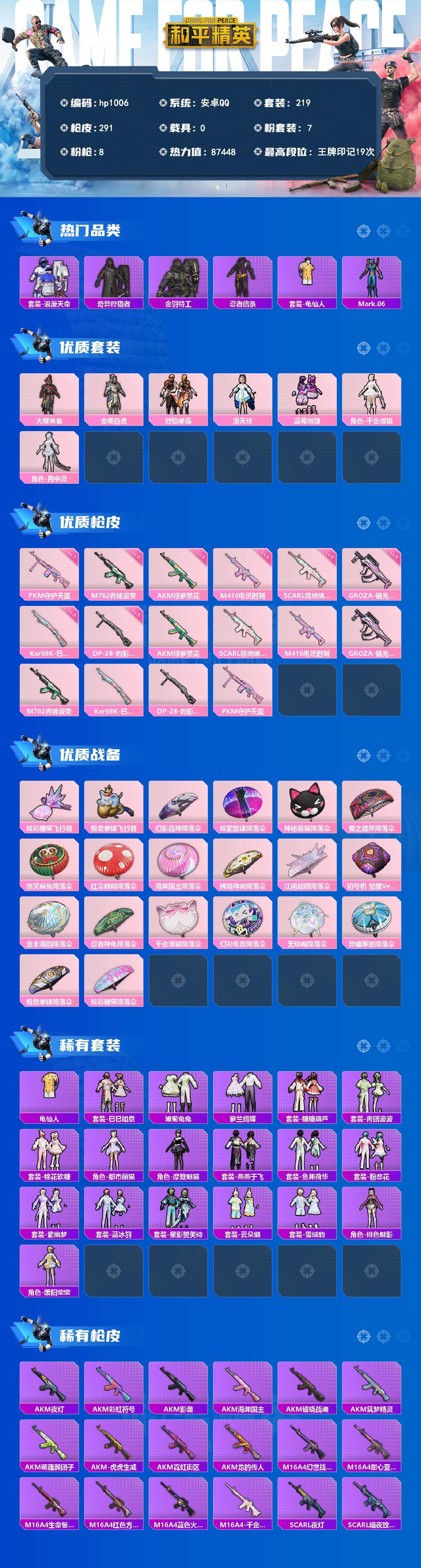 HPLX4156418和平精英账号详情图2